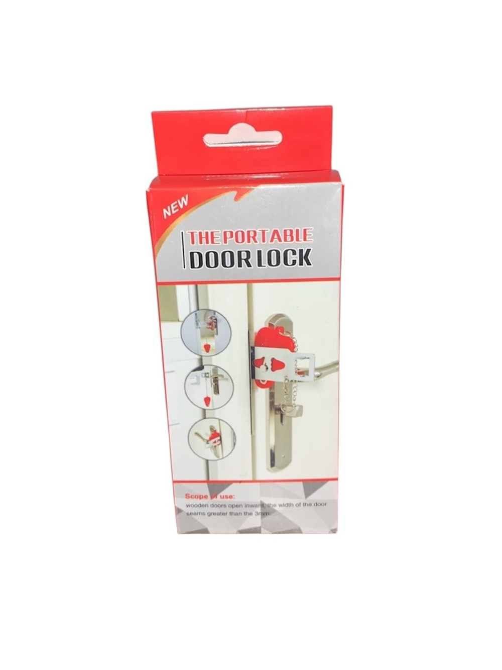 New Portable Door Lock Travel Safety Security Device for Home or Hotel